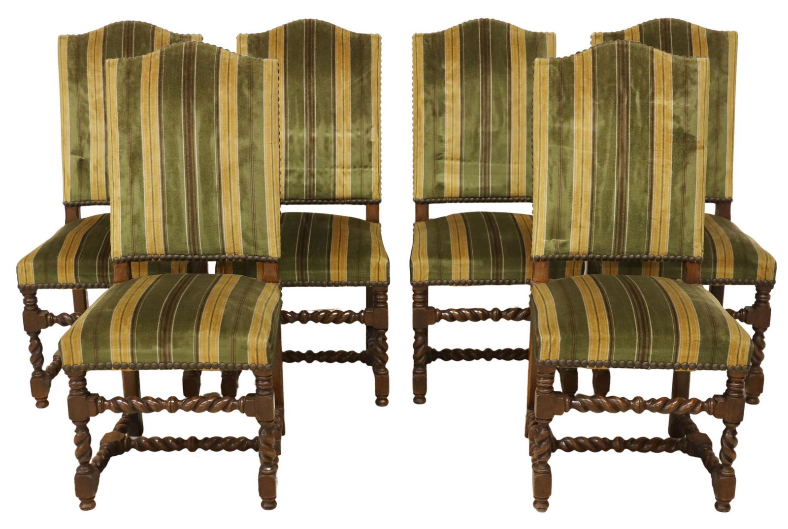(6) FRENCH LOUIS XIII STYLE HIGHBACK SIDE CHAIRS (1 of 4)