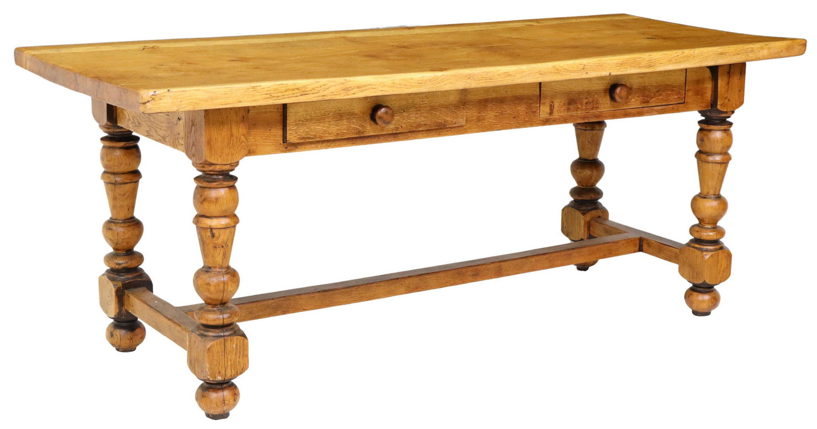 RUSTIC PROVINCIAL OAK FARMHOUSE WORK TABLE (1 of 5)