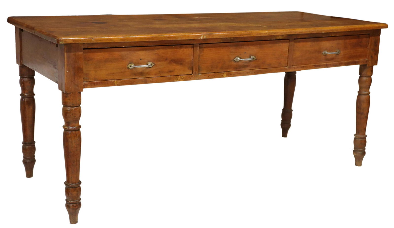 FRENCH PROVINCIAL FARMHOUSE PINE EXTENSION TABLE (1 of 8)