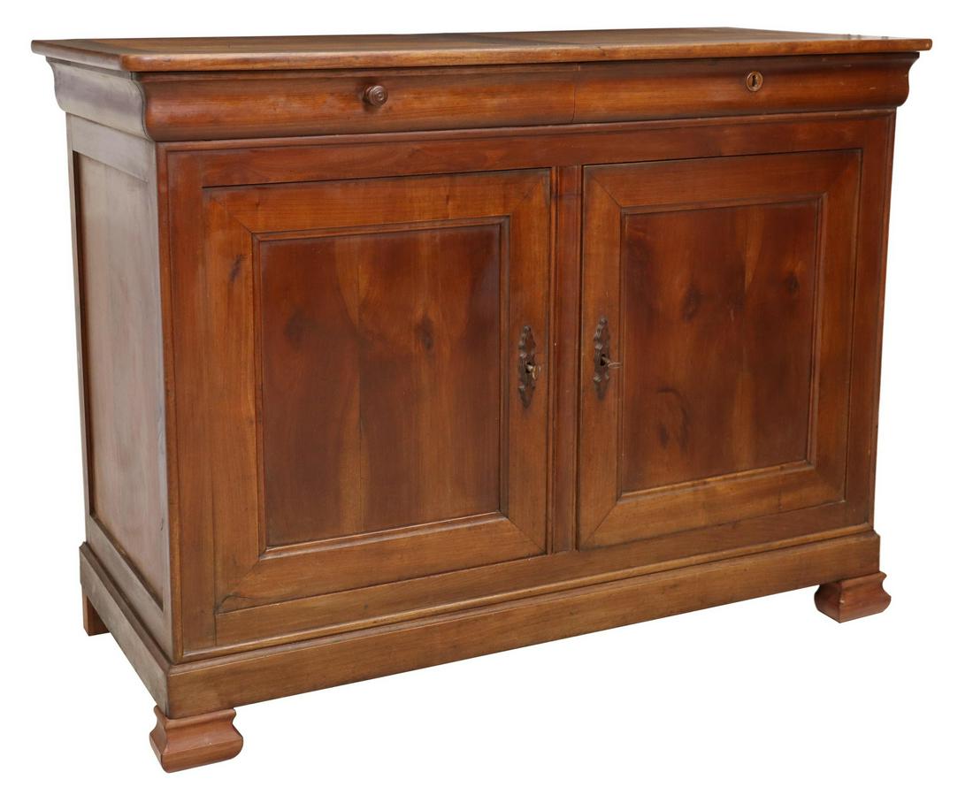 FRENCH LOUIS PHILIPPE PERIOD FRUITWOOD SIDEBOARD (1 of 6)