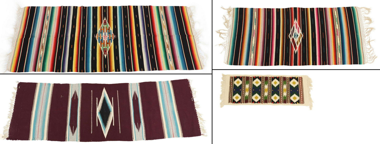 (4) MEXICO & SOUTHWEST STYLE HAND-WOVEN BLANKETS (1 of 3)