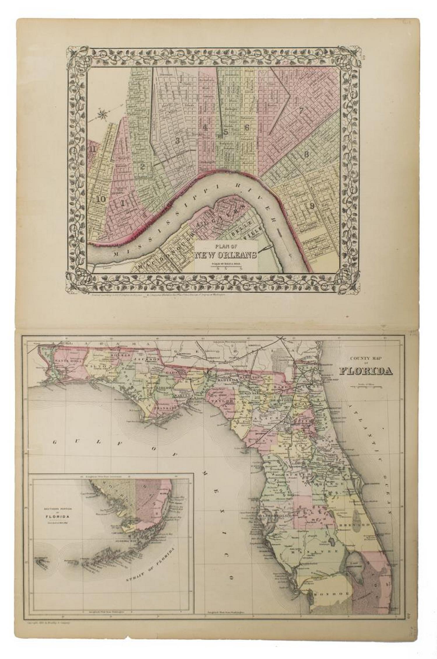 MAPS: MITCHELL NEW ORLEANS, FLORIDA, ARKANSAS (1 of 8)