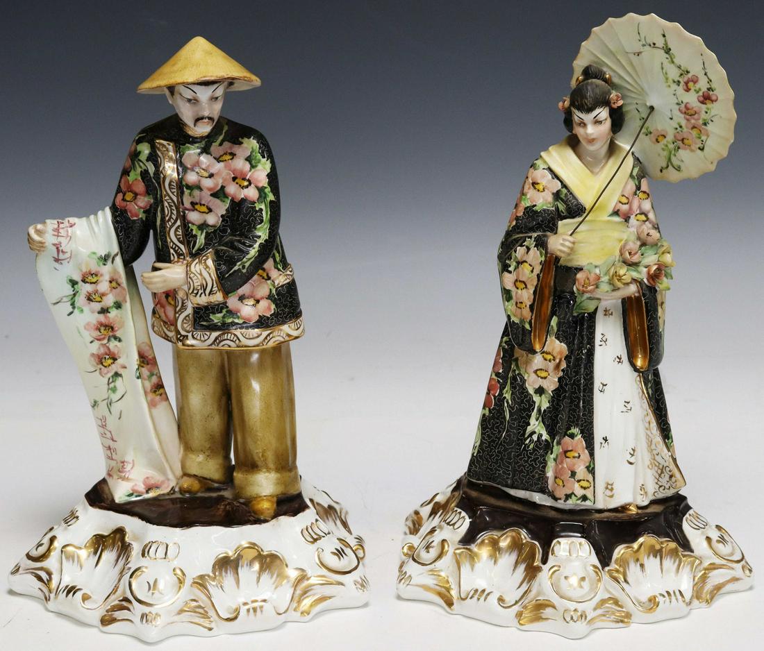 (2) ITALIAN VINCENZO BERTOLOTTI CERAMIC FIGURES (1 of 7)
