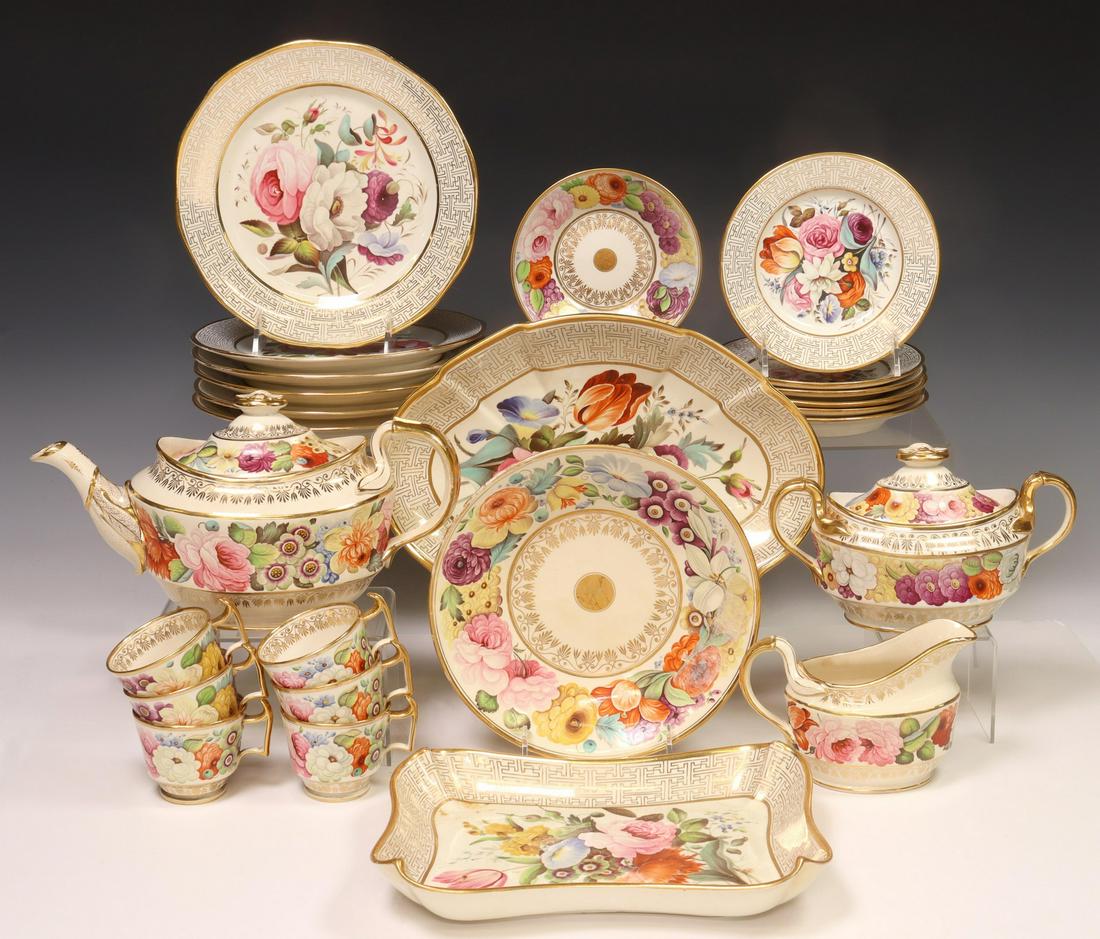 (36) DAVENPORT PORCELAIN PART DESSERT SERVICE (1 of 6)