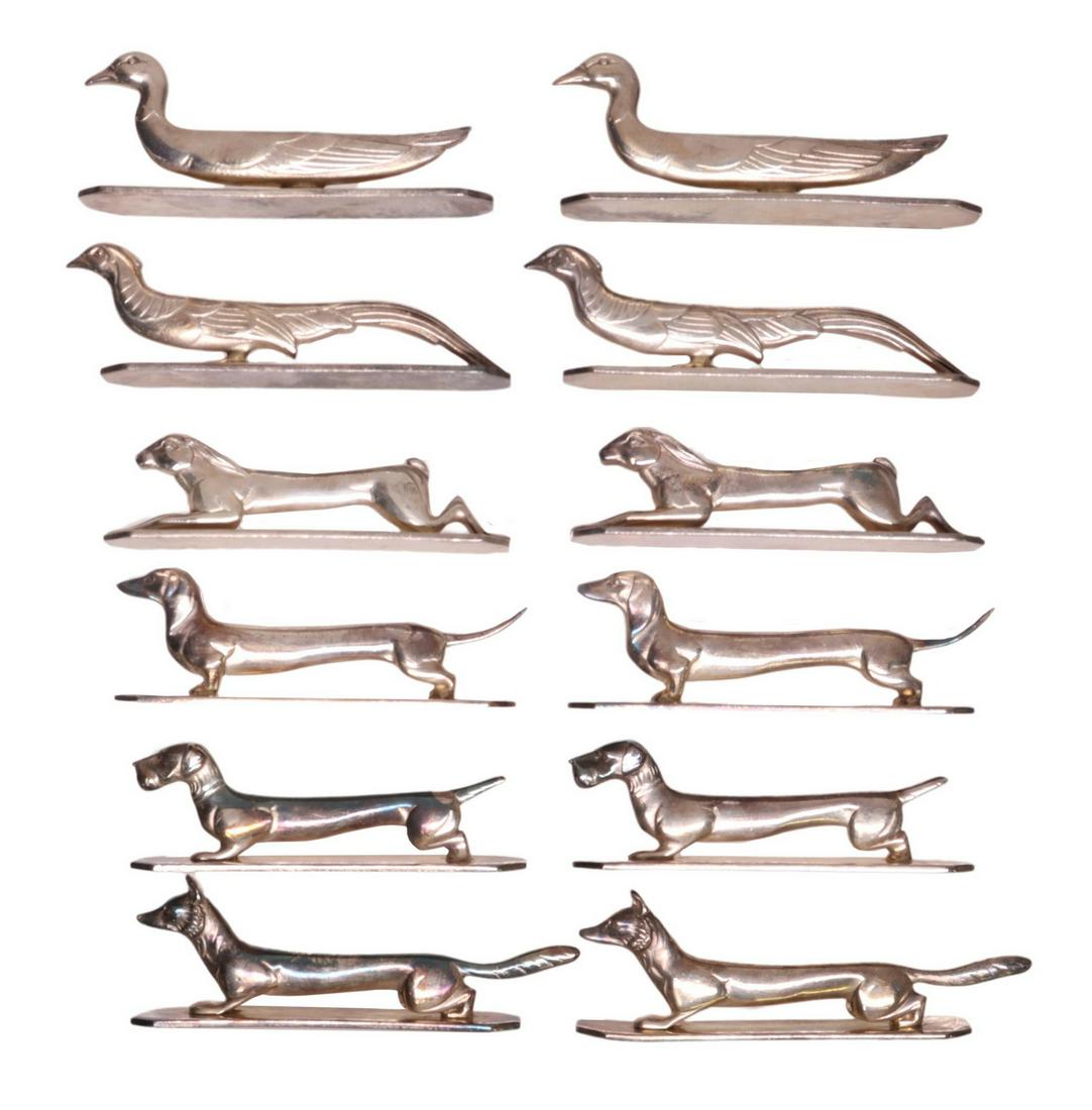 (12) FRENCH SILVERPLATE ANIMAL-FORM KNIFE RESTS (1 of 7)