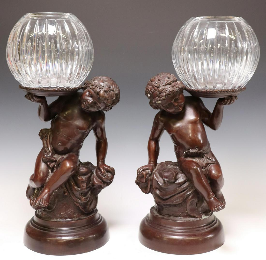 (2) MAITLAND-SMITH FIGURAL STANDS & ROGASKA BOWLS (1 of 3)