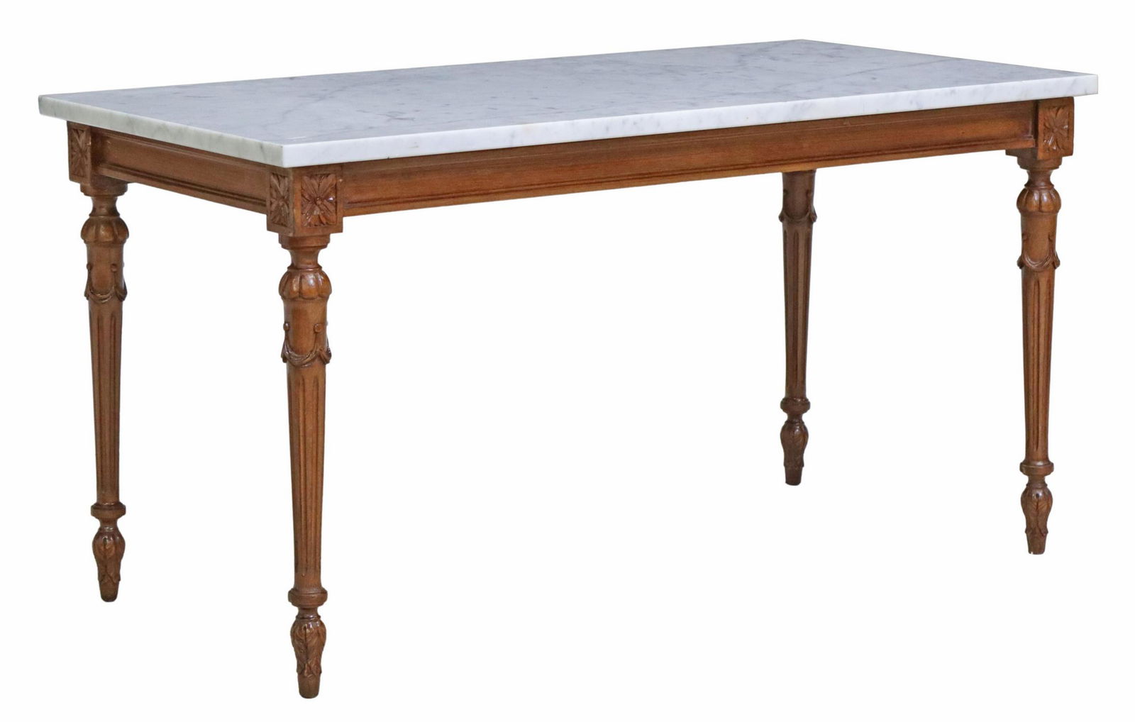 LOUIS XVI STYLE MARBLE-TOP COFFEE TABLE (1 of 4)