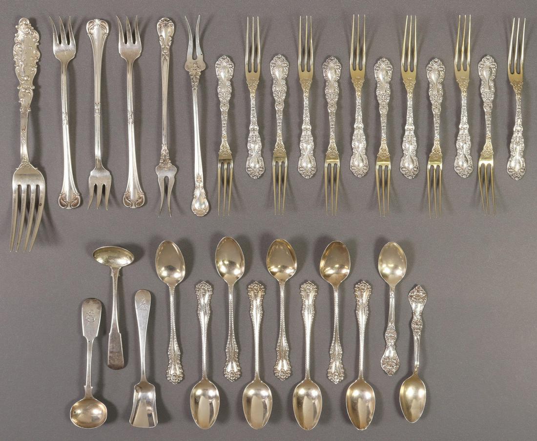 (31) ASSORTED STERLING SILVER FLATWARE, 12.31 OZT (1 of 4)