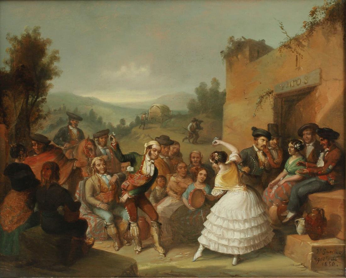 FERNANDO GARRIDO (1821-1883) SPANISH DANCERS (1 of 4)
