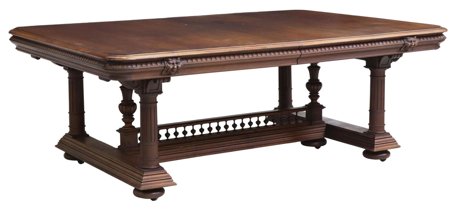 FRENCH RENAISSANCE REVIVAL WALNUT EXTENSION TABLE (1 of 6)