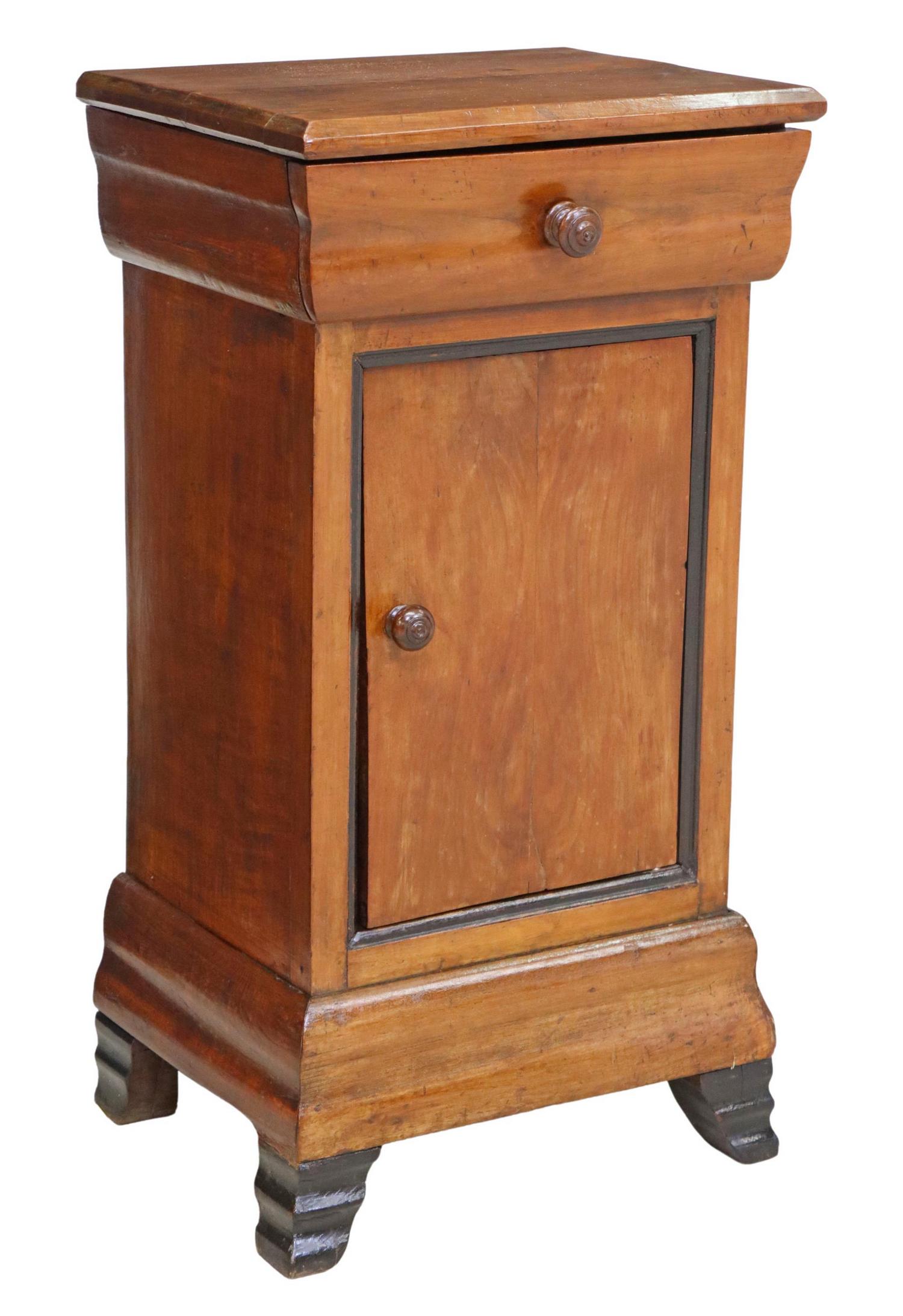 FRENCH LOUIS PHILIPPE PERIOD WALNUT NIGHTSTAND (1 of 6)