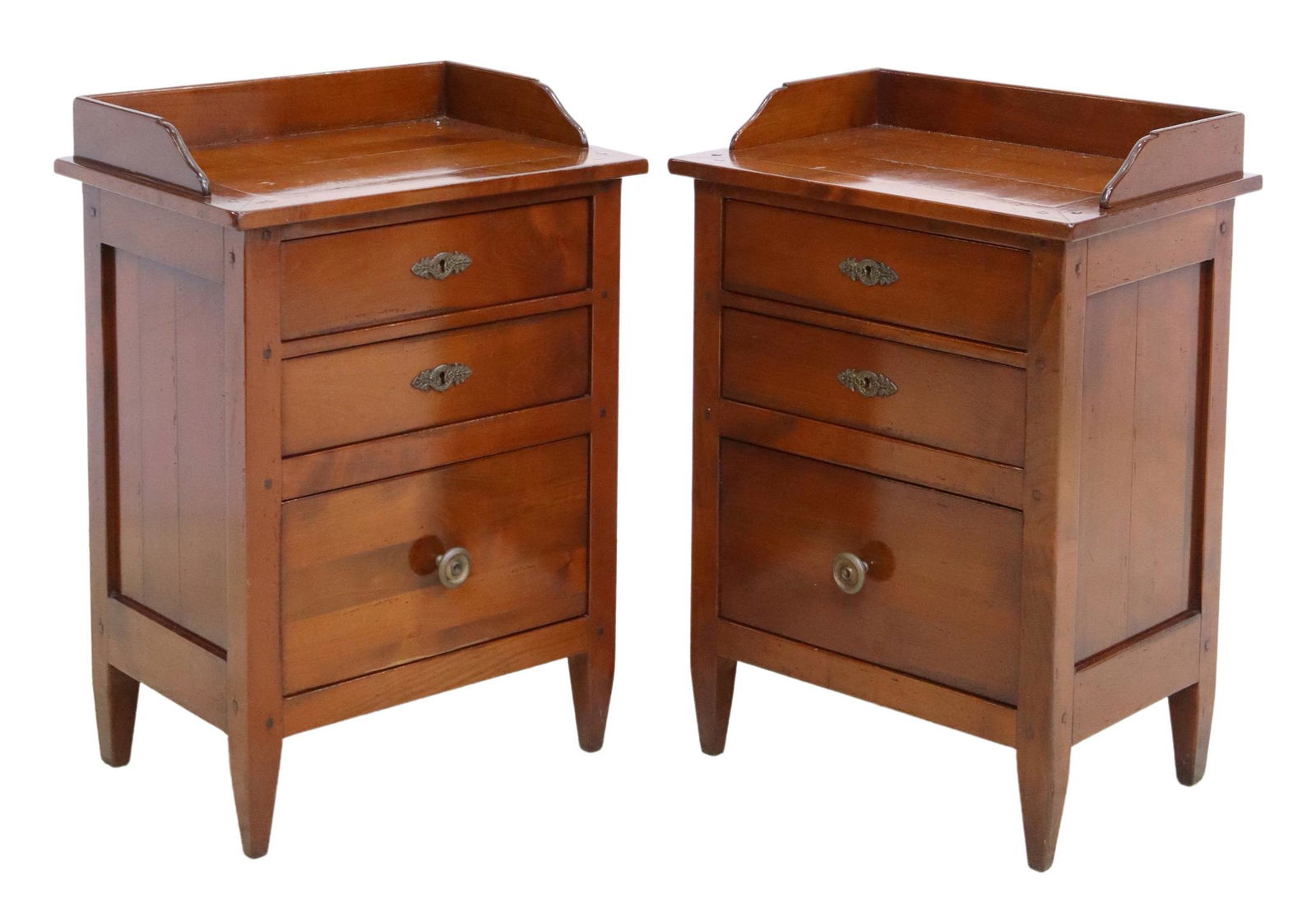 (2) ITALIAN THREE-DRAWER NIGHTSTANDS (1 of 5)