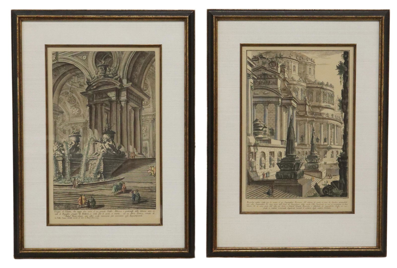 (2) AFTER PIRANESI ROMAN ARCHITECTURE ETCHINGS (1 of 7)