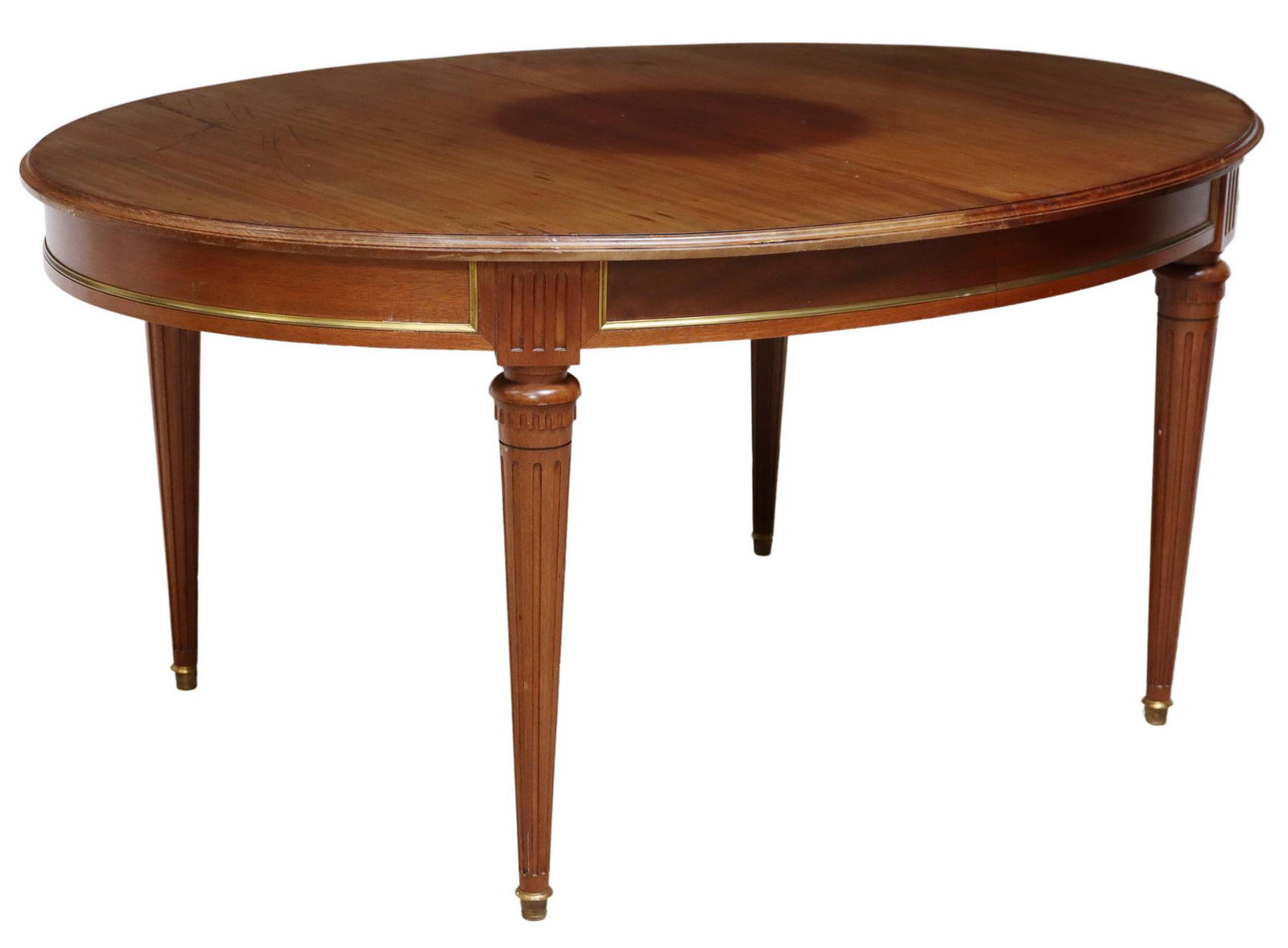 FRENCH LOUIS XVI STYLE MAHOGANY EXTENSION TABLE (1 of 6)