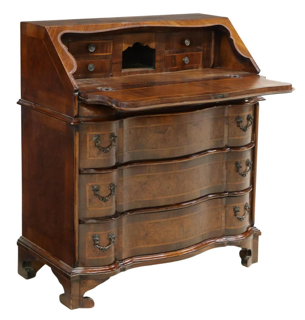 VENETIAN WALNUT SLANT-FRONT DESK (1 of 6)