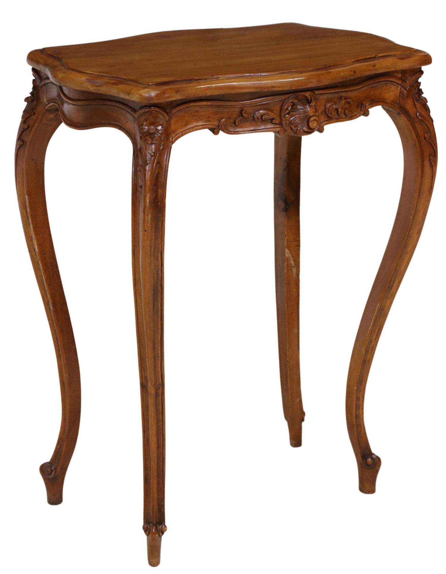 LOUIS XV STYLE WALNUT OCCASIONAL TABLE (1 of 4)