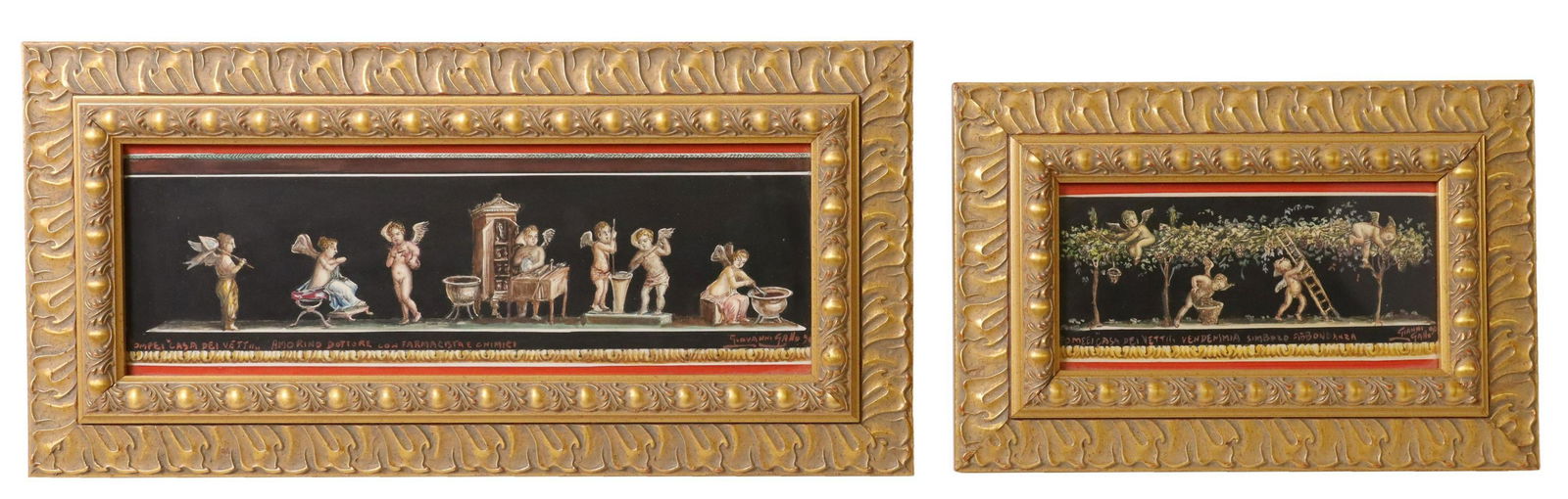 2)GIOVANNI GALLO CASA DEI VETTII POMPEII PAINTINGS (1 of 8)