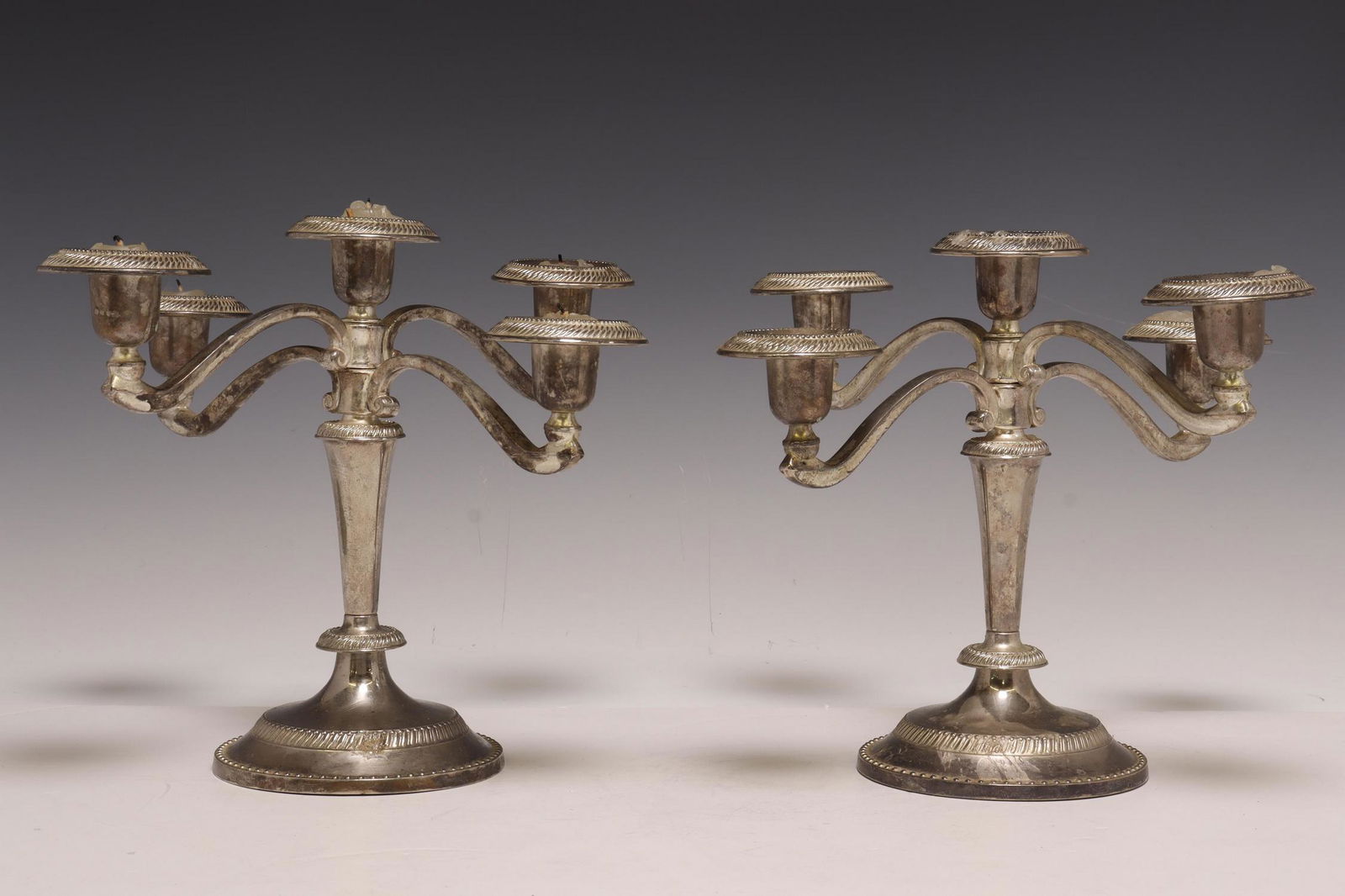 (2) SILVERPLATE FIVE-LIGHT CANDELABRA (1 of 2)