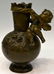 497: ANTIQUE FRENCH PATINATED BRONZE CHERUB VASE