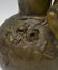 497: ANTIQUE FRENCH PATINATED BRONZE CHERUB VASE - 2