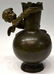 497: ANTIQUE FRENCH PATINATED BRONZE CHERUB VASE - 4