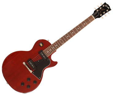 GIBSON 'LES PAUL SPECIAL' RED ELECTRIC GUITAR: Gibson Les Paul Special in Vintage Cherry finish, Gibson P-90 pickups, a beautiful mahogany body with rosewood fingerboard, three small scratches in the varnish finish to the left and below the bridge