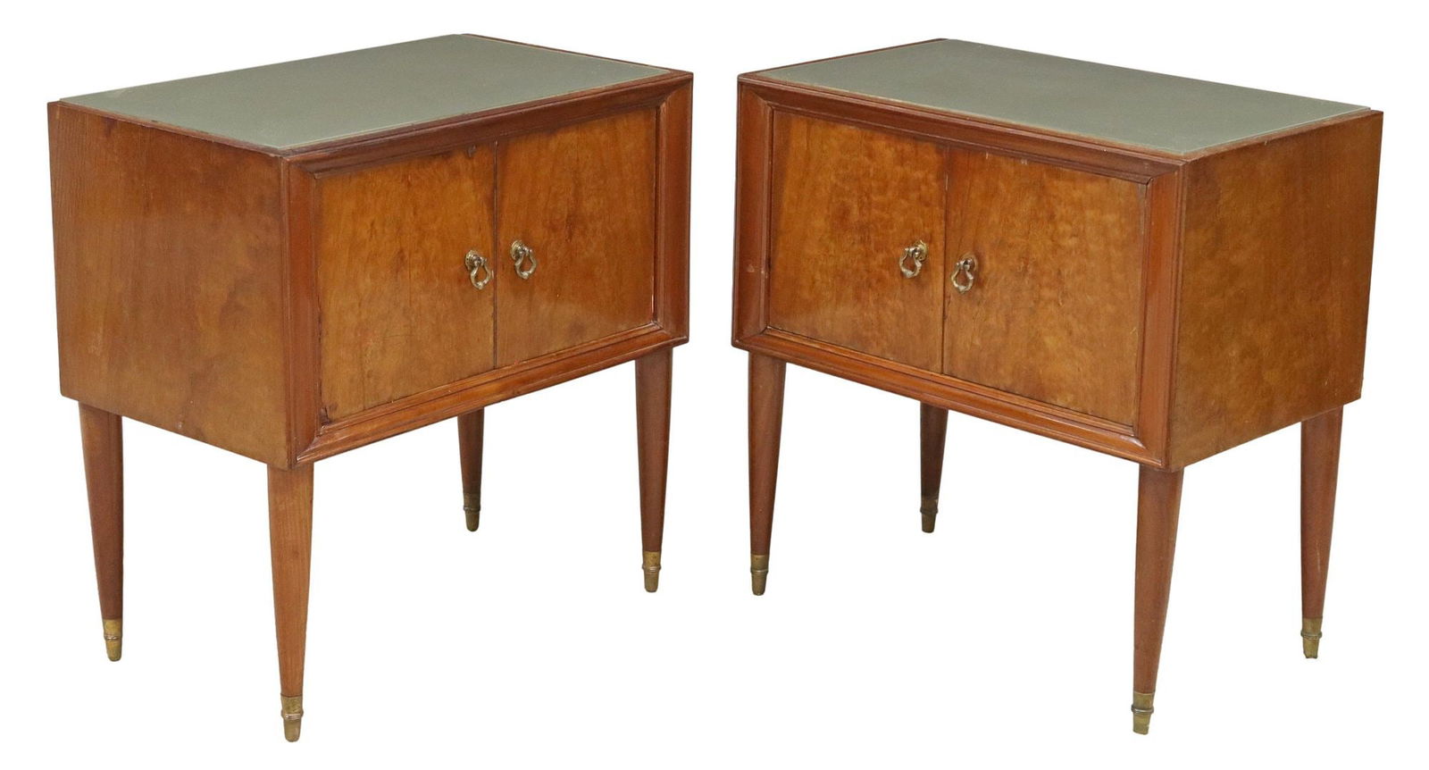 2) ITALIAN MID-CENTURY MODERN BURLWOOD NIGHTSTANDS (1 of 6)