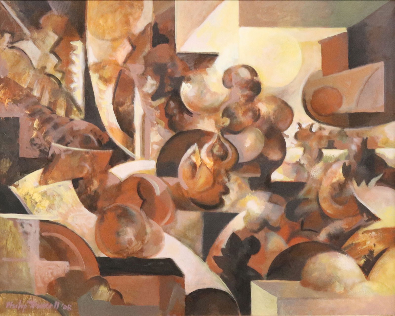 PHILIP TRUSSELL (TX, B.1943) ABSTRACT, 24" X 30" (1 of 4)