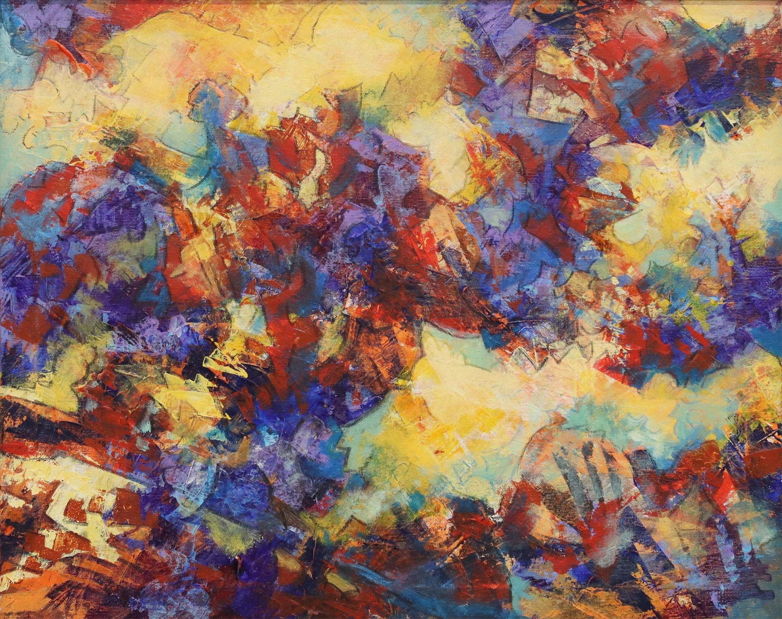 PHILIP TRUSSELL (TX, B.1943) ABSTRACT, 16" X 20" (1 of 3)