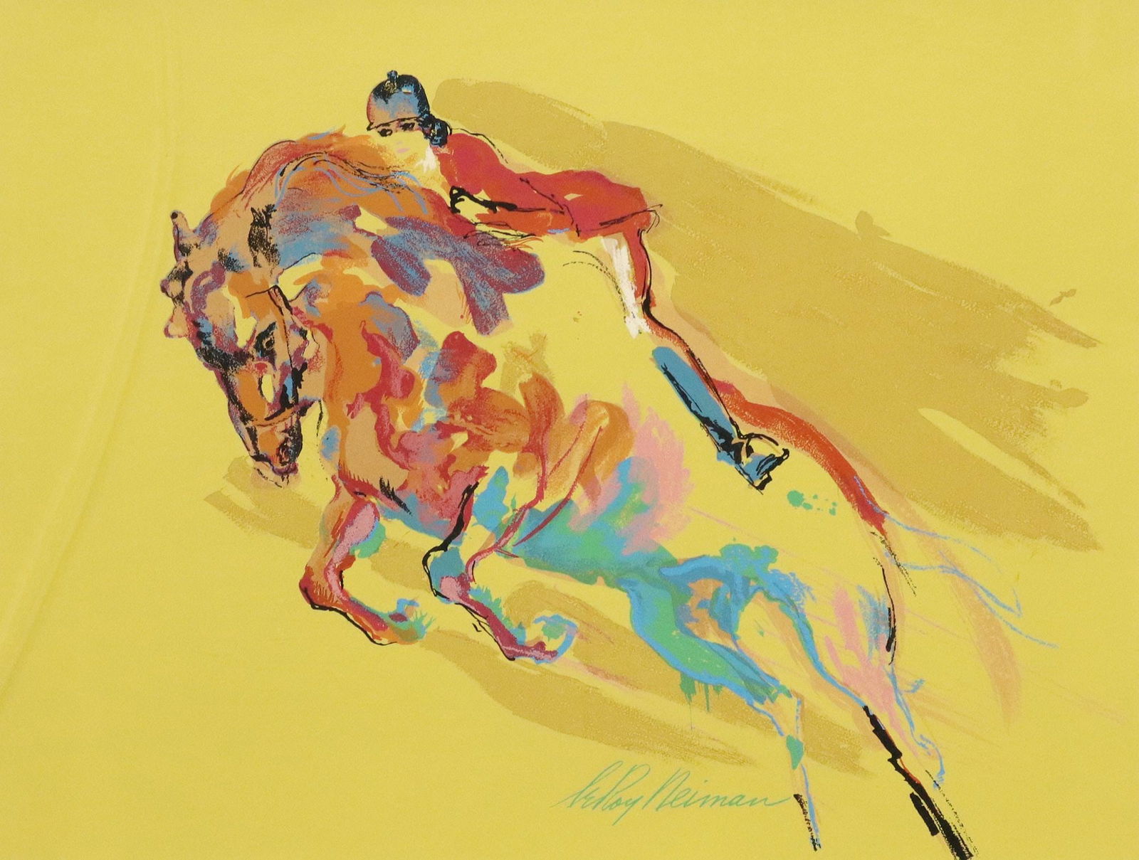 LEROY NEIMAN (D.2012) SIGNED EQUESTRIAN SERIGRAPH (1 of 6)