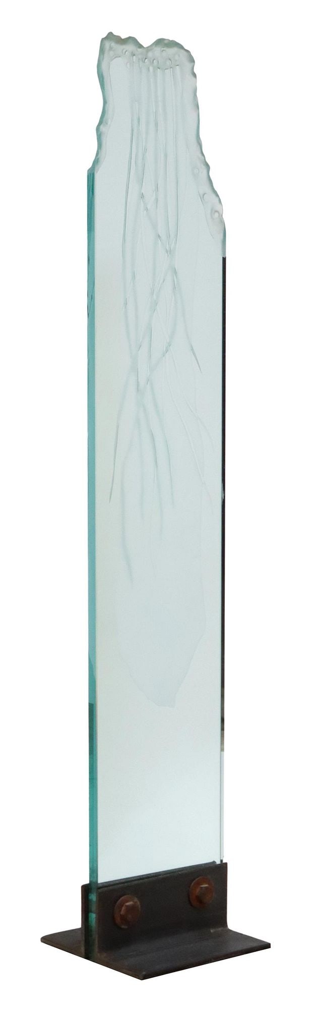 DAMIAN PRIOUR (TX, 1949-2011) ART GLASS SCULPTURE (1 of 8)