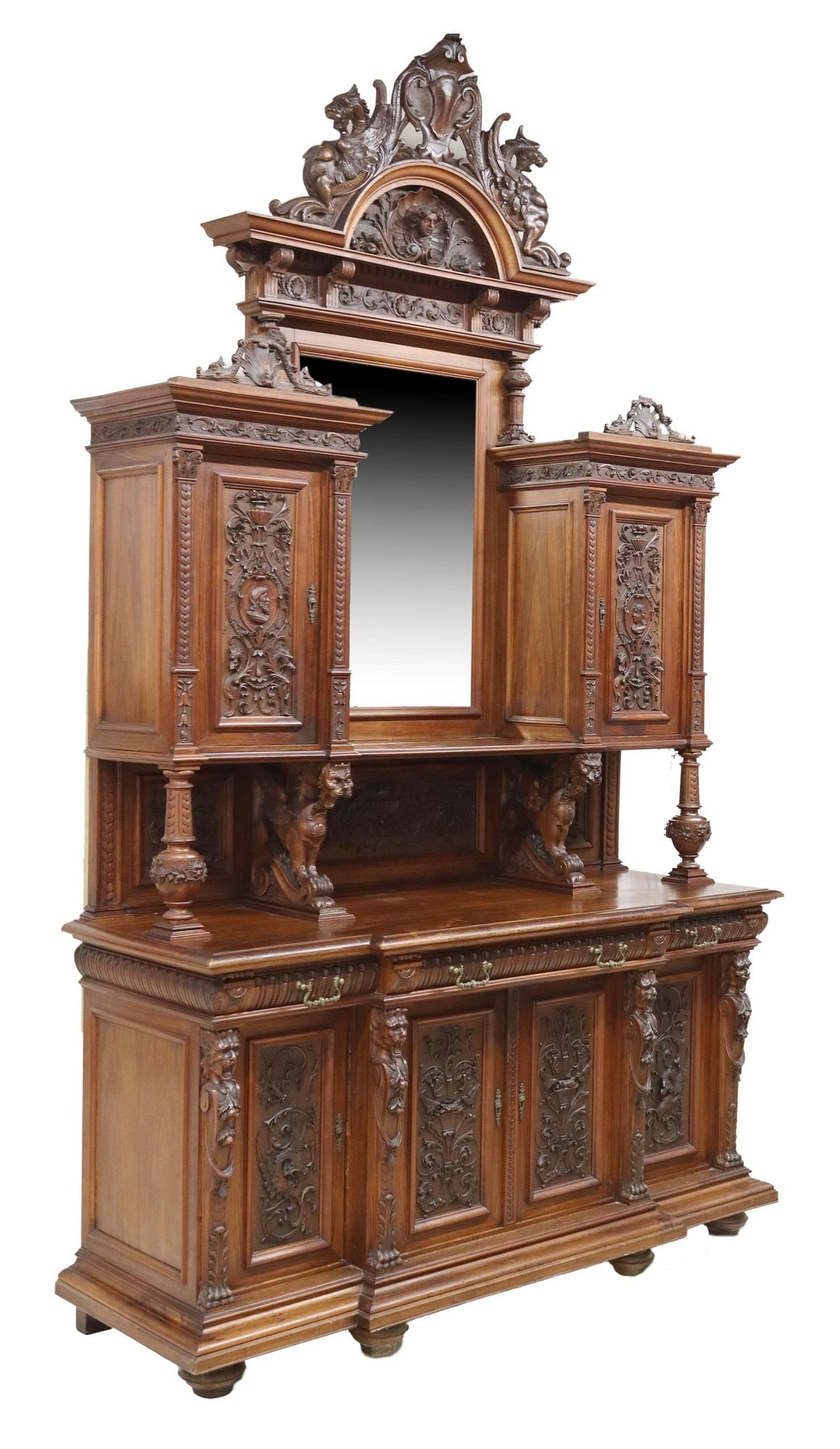 MONUMENTAL ITALIAN RENAISSANCE REVIVAL SIDEBOARD (1 of 9)