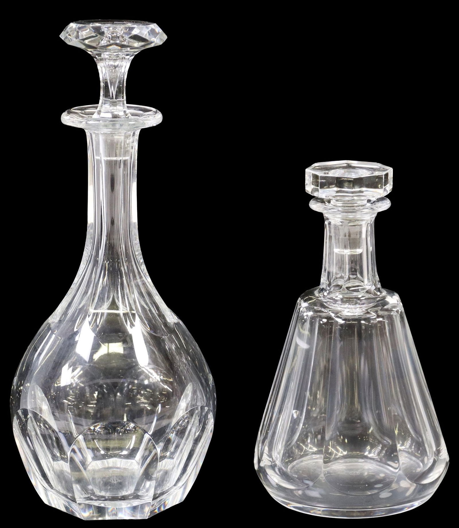 (2) FRENCH BACCARAT CRYSTAL DECANTERS & STOPPERS (1 of 4)