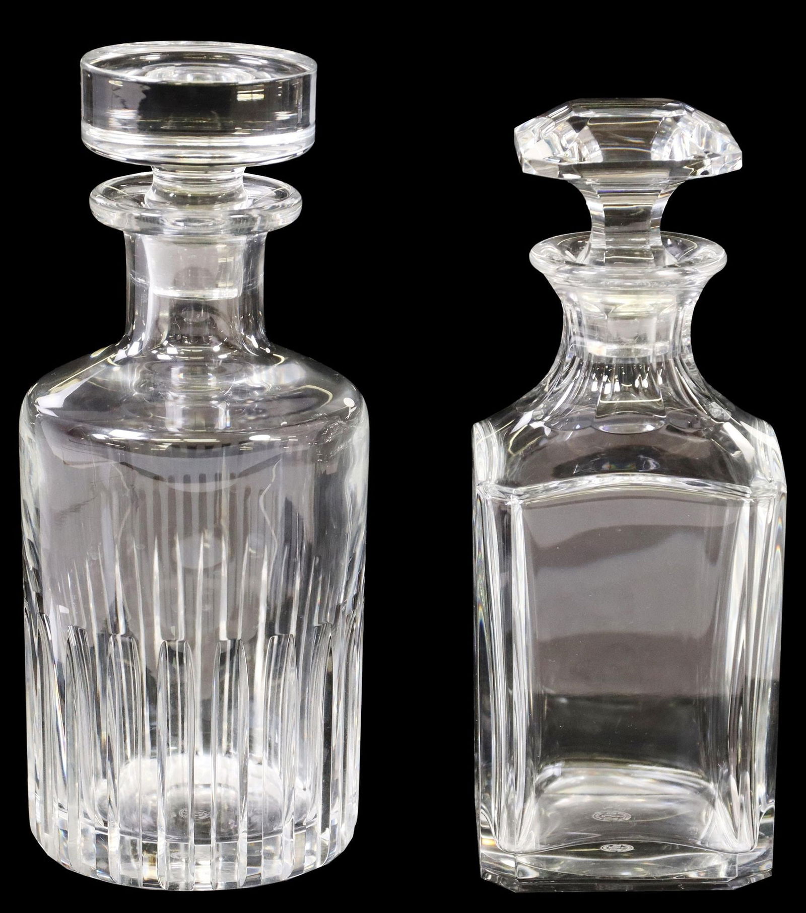(2) FRENCH BACCARAT CRYSTAL DECANTERS & STOPPERS (1 of 3)