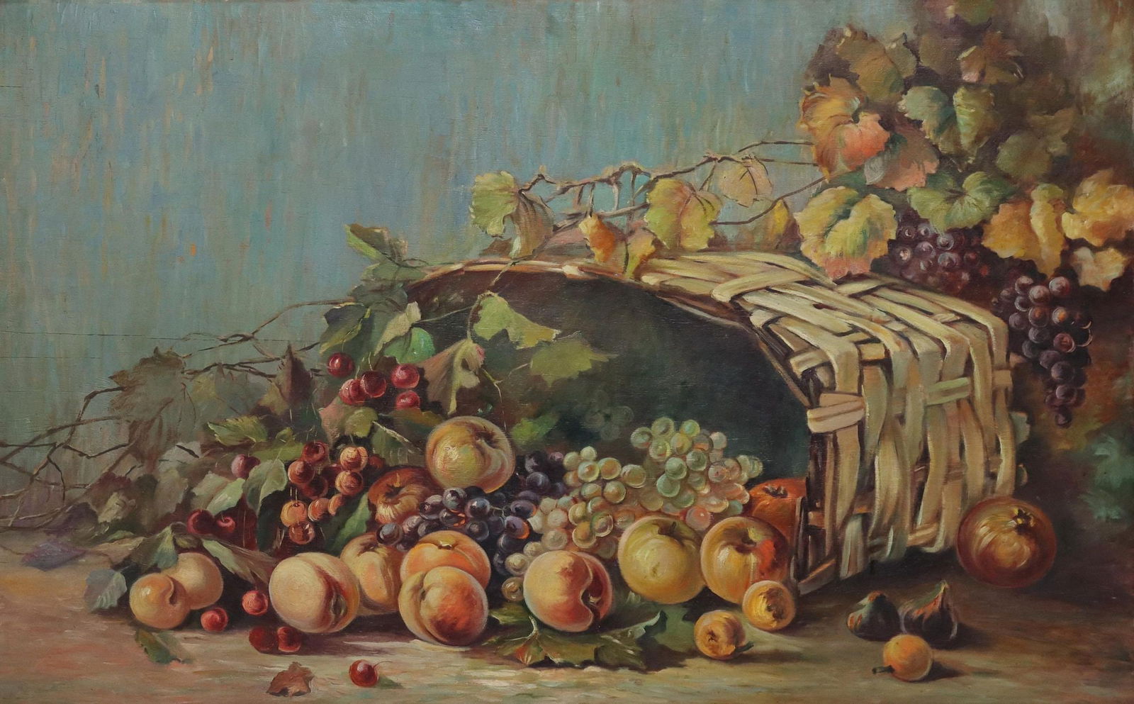 ITALIAN SCHOOL OIL ON BOARD STILL LIFE PAINTING (1 of 3)