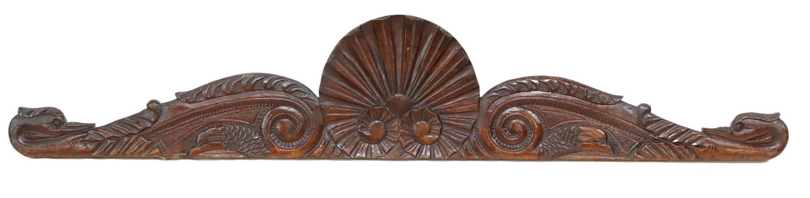 ITALIAN ARCHITECTURAL FIGURAL CARVED CREST (1 of 3)