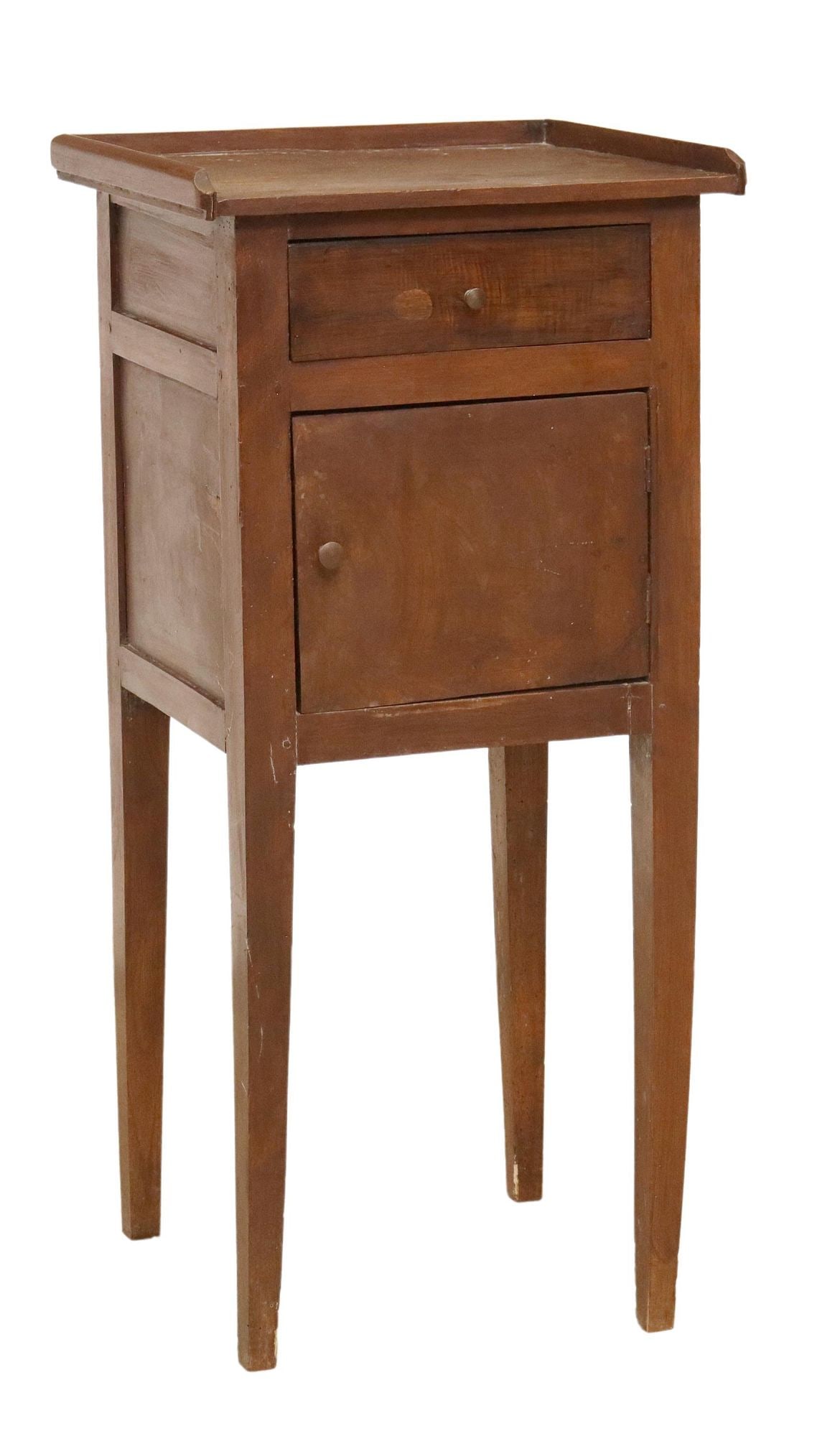 RUSTIC ITALIAN WALNUT BEDSIDE CABINET (1 of 6)