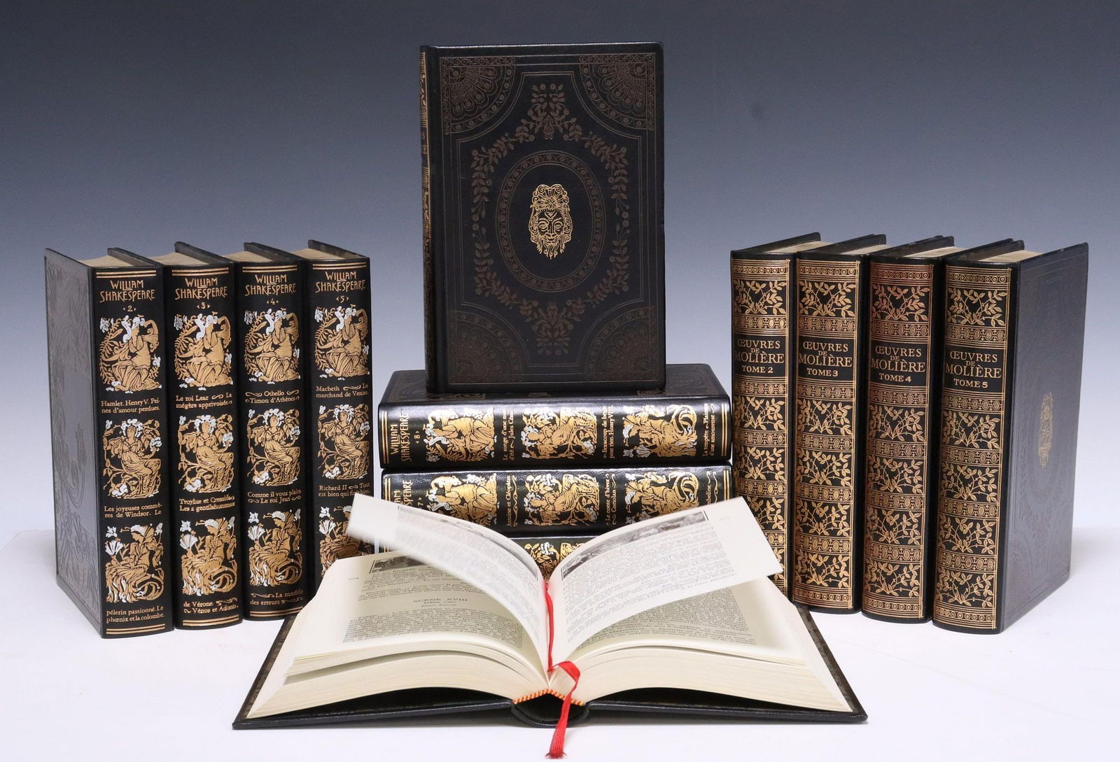 (13) LIBRARY SHELF BOOKS: SHAKESPEARE & MOLIERE (1 of 8)