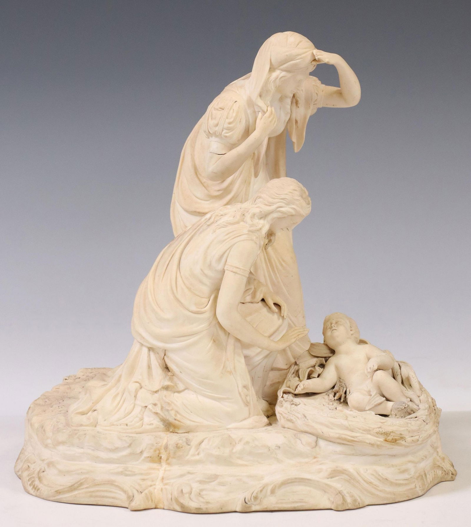 PARIAN BIBLICAL FIGURE GROUP THE FINDING OF MOSES (1 of 3)