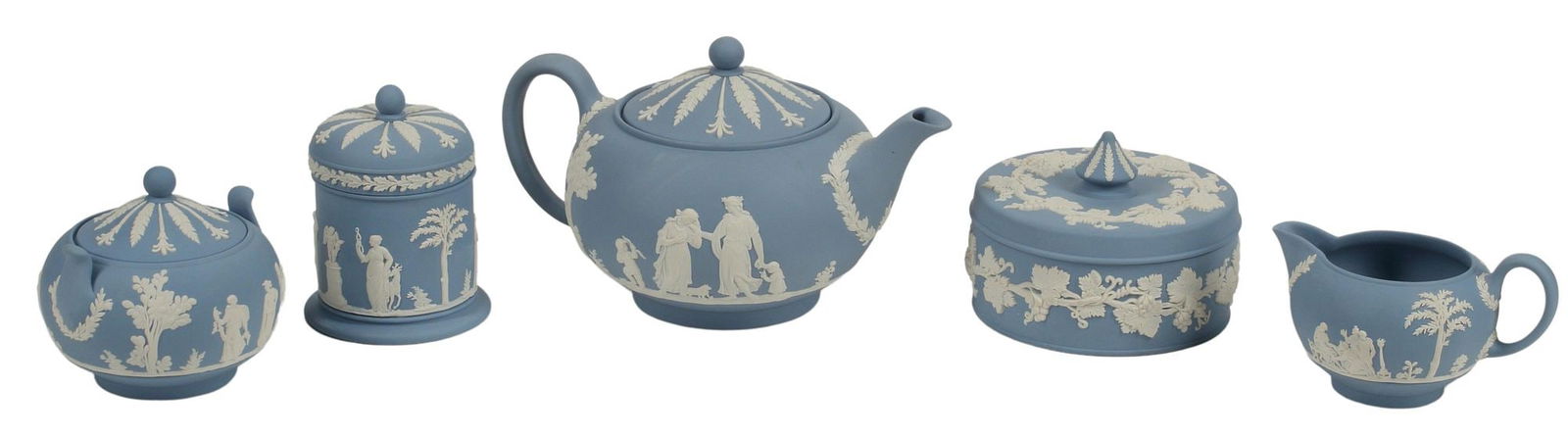 (5) ENGLISH WEDGWOOD JASPERWARE TABLE ARTICLES (1 of 3)