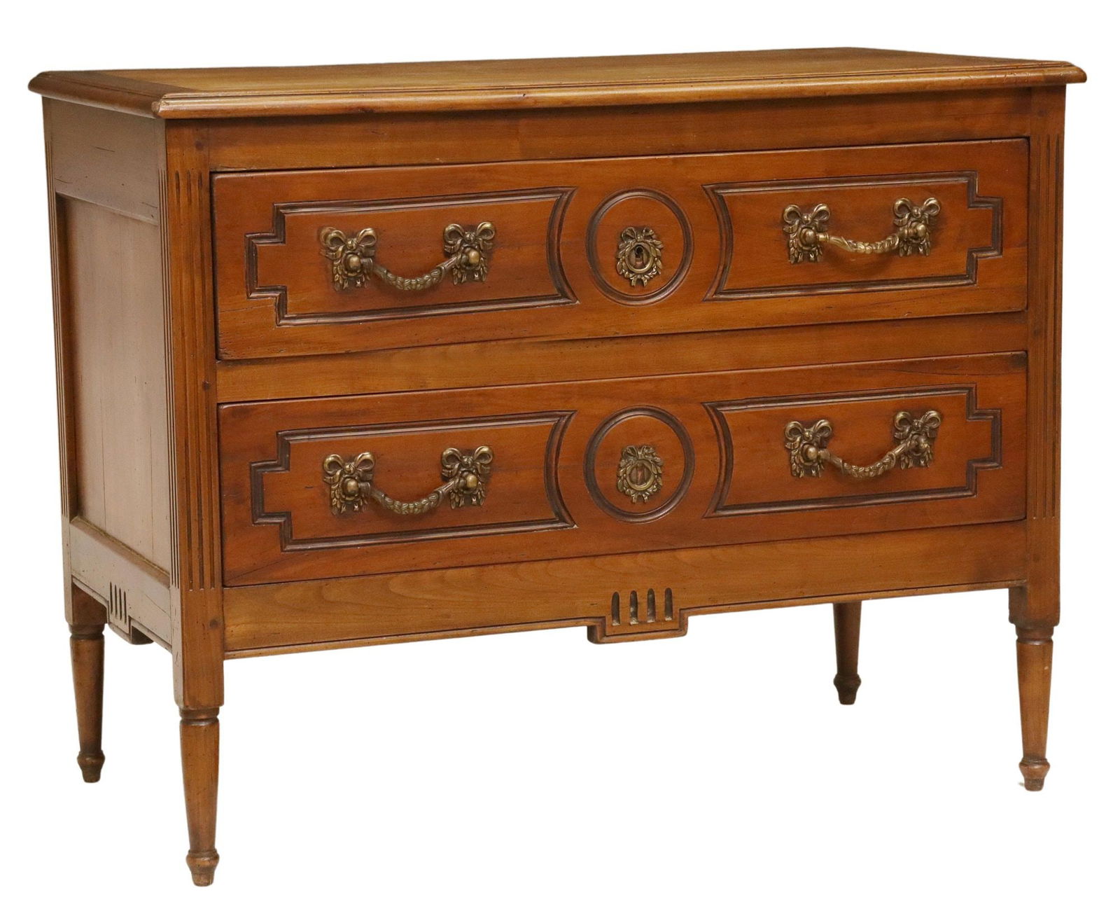 FRENCH LOUIS XVI STYLE TWO-DRAWER COMMODE (1 of 5)