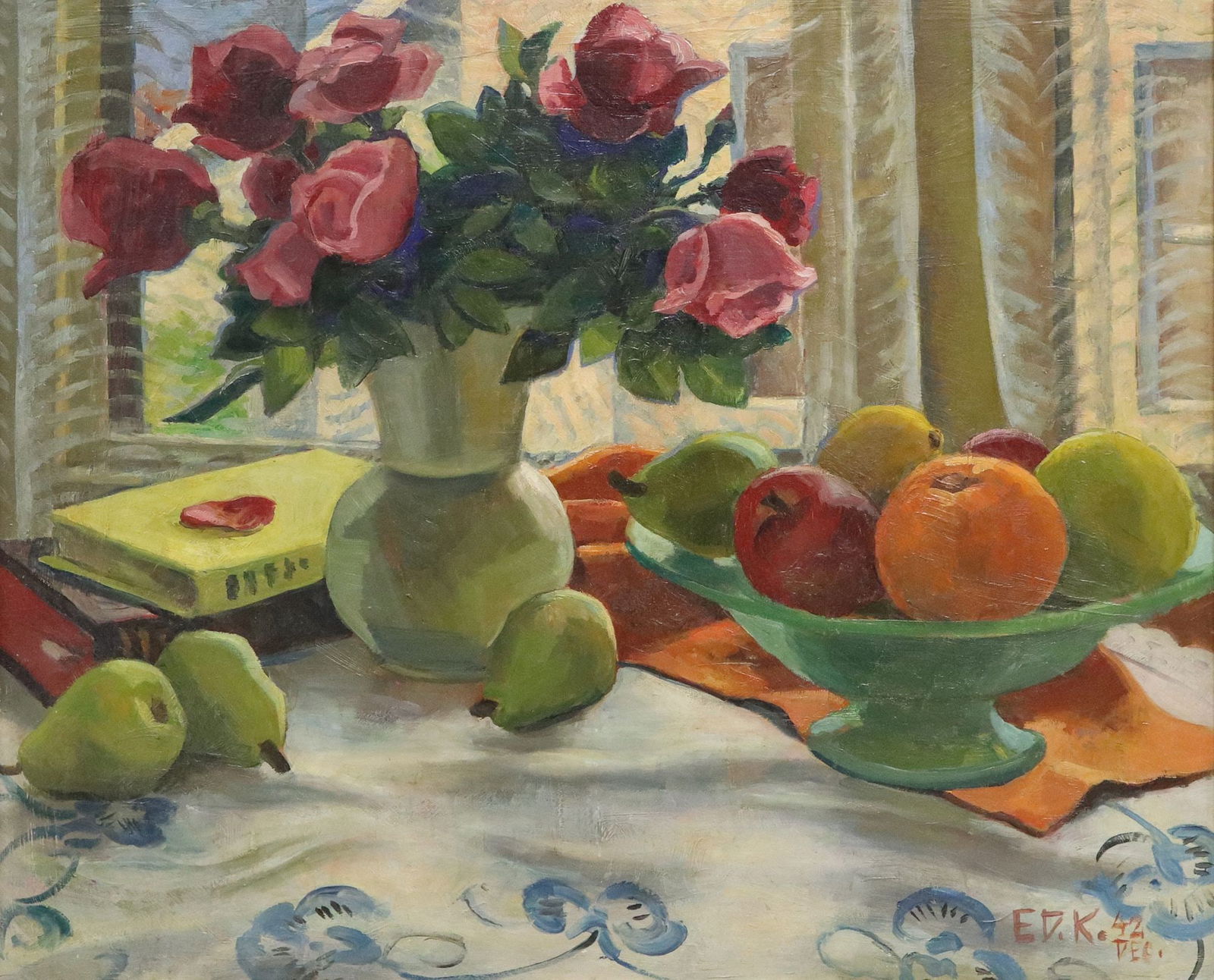 EDMUND DANIEL KINZINGER (TX, 1888-1963) STILL LIFE (1 of 4)