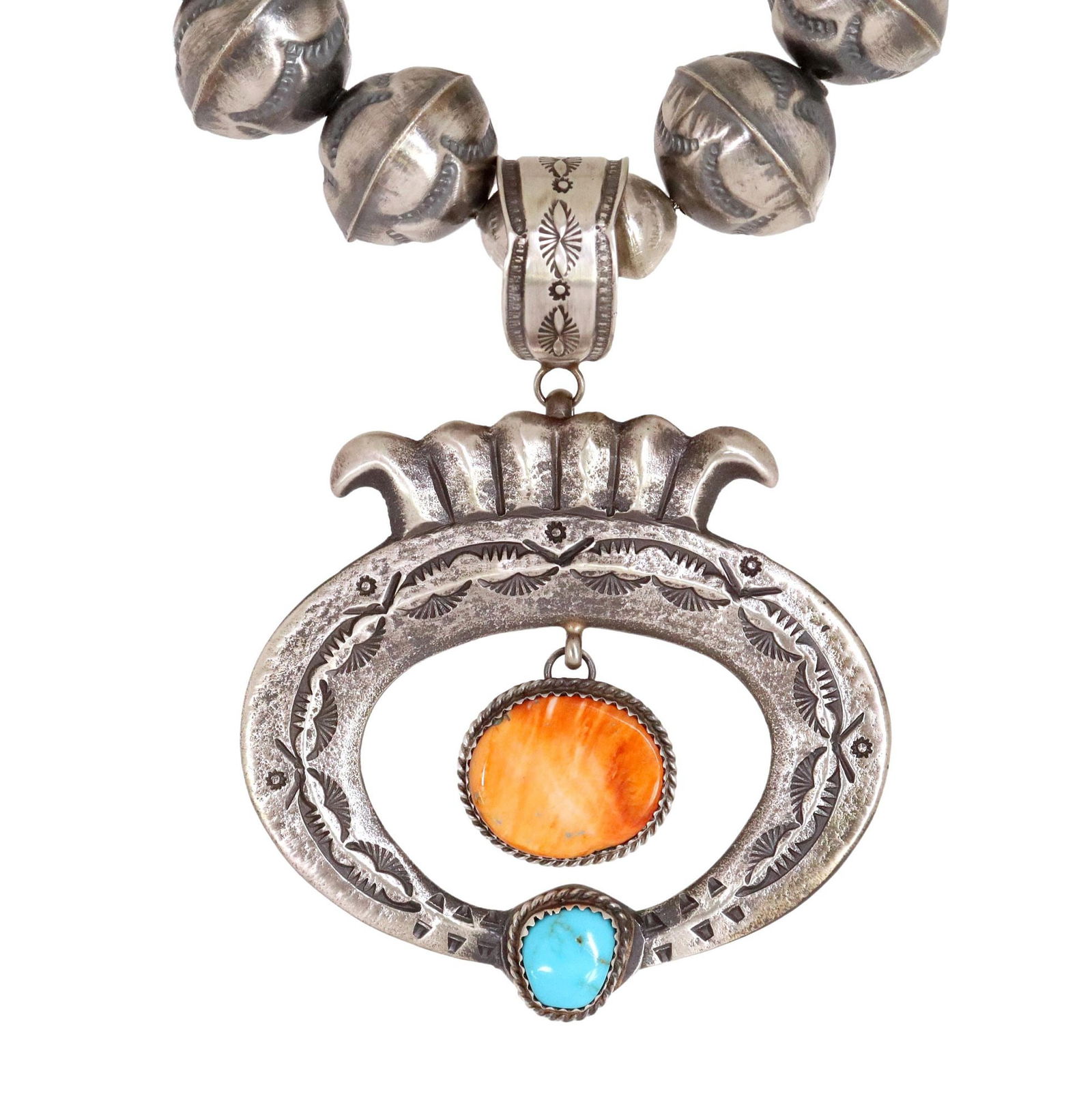 2) MARTHA CAYATINETO NAVAJO NAJA PENDANT, EARRINGS (1 of 4)