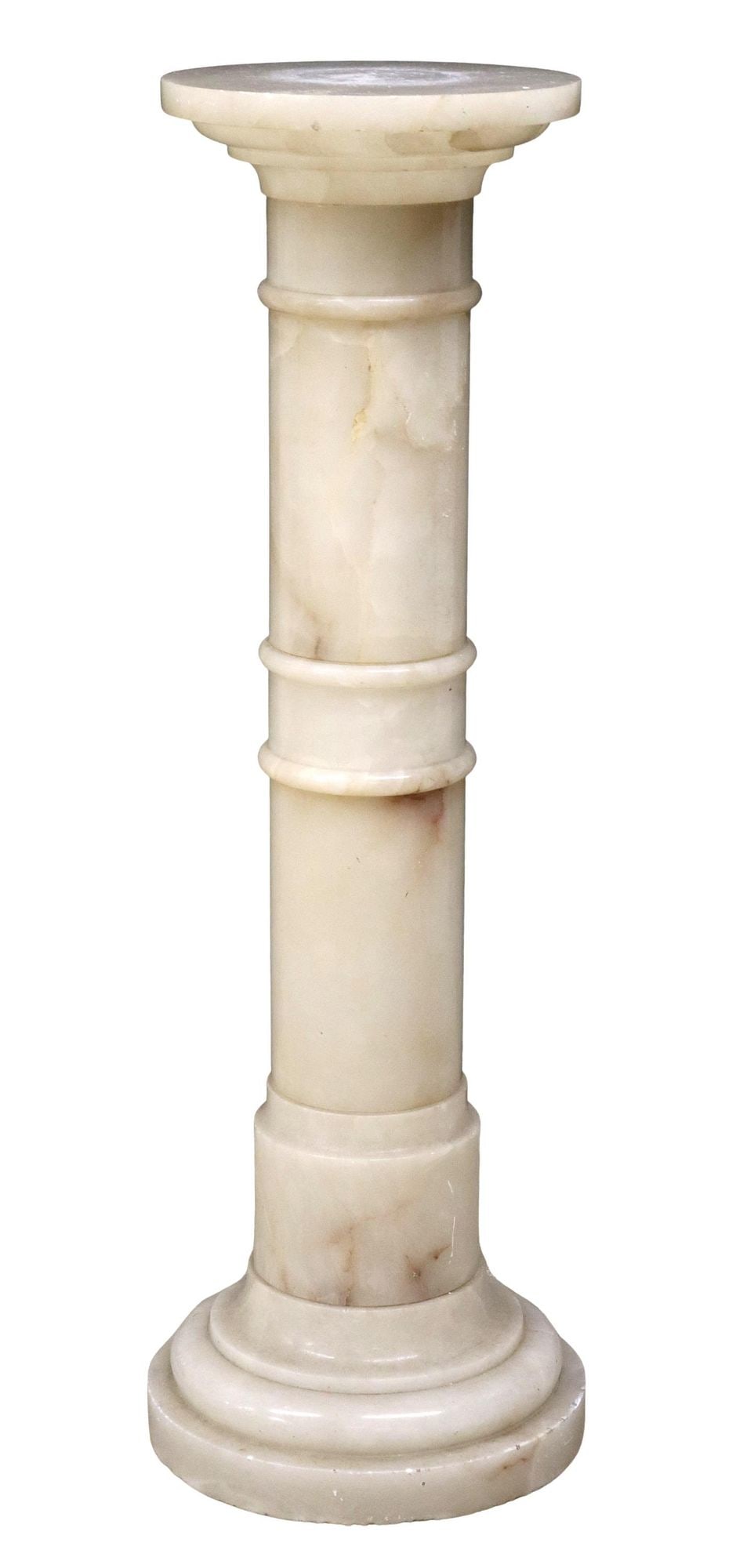 CONTINENTAL ALABASTER COLUMN PEDESTAL (1 of 3)
