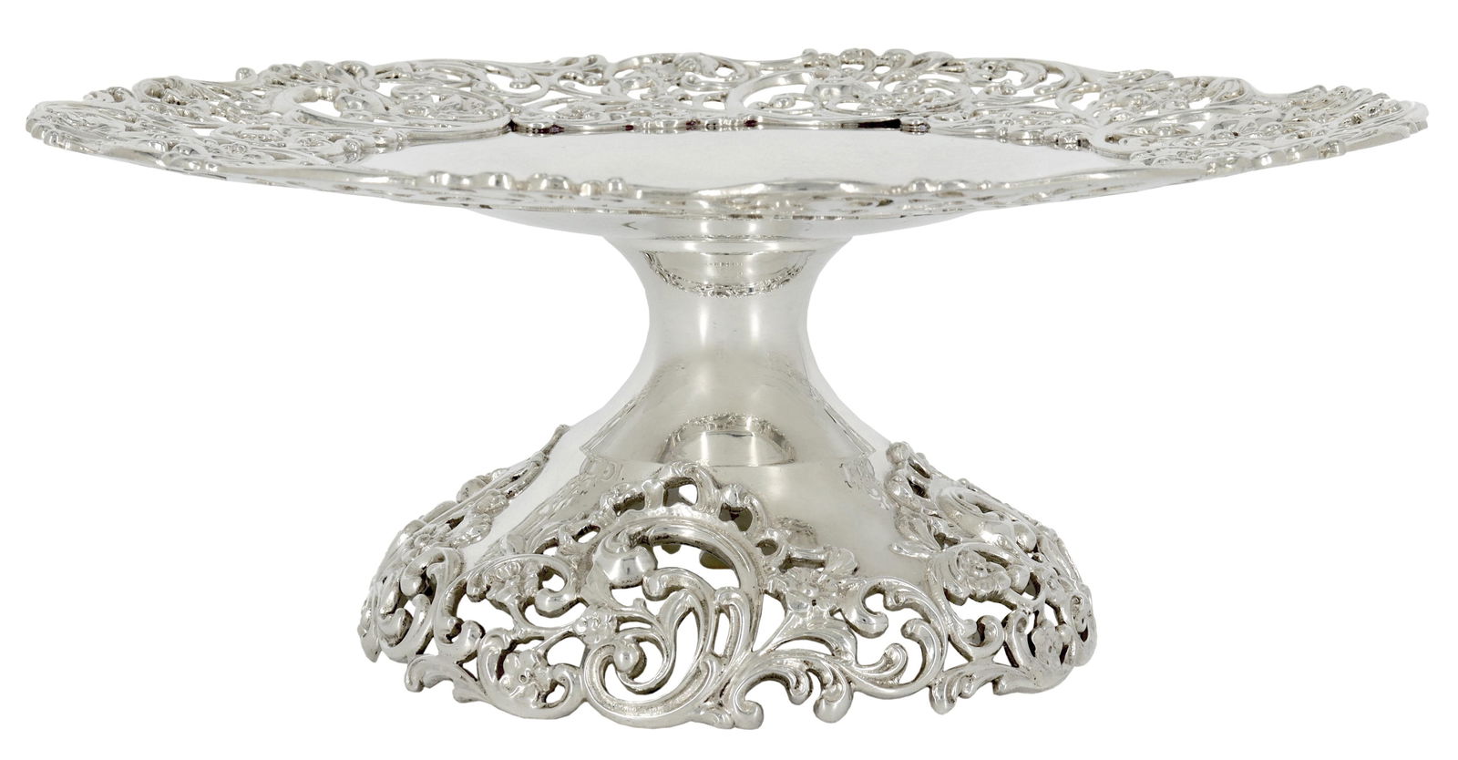 HOWARD & CO. STERLING RETICULATED FOOTED COMPOTE (1 of 4)