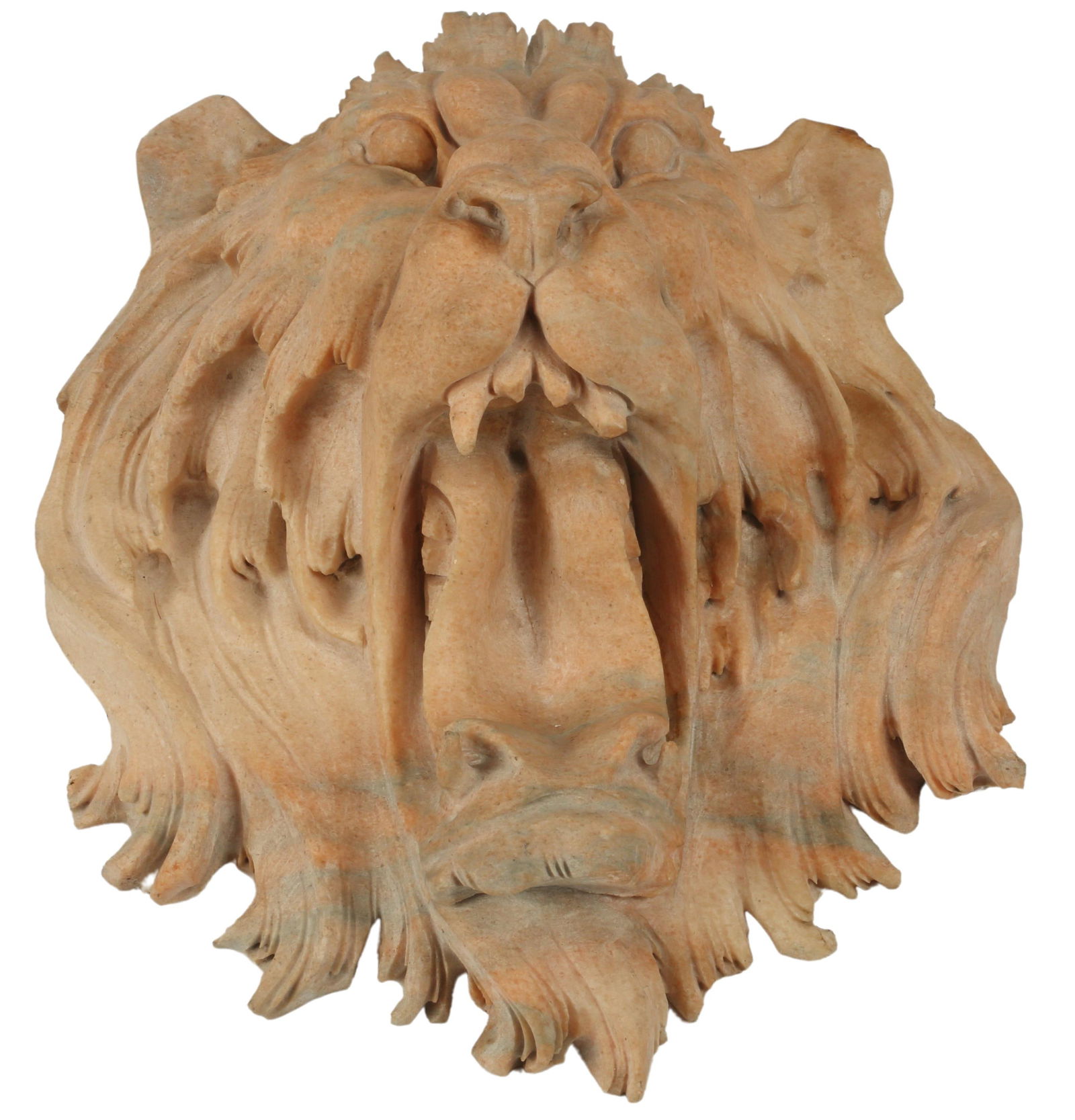 LARGE ARCHITECTURAL CARVED MARBLE LION'S MASK (1 of 3)