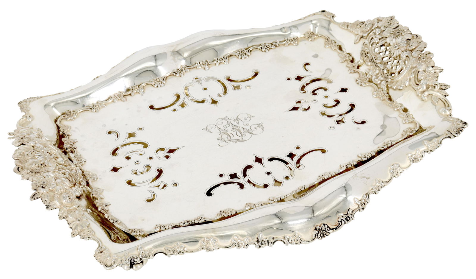 TIFFANY & CO STERLING ASPARAGUS TRAY WITH INSERT (1 of 5)