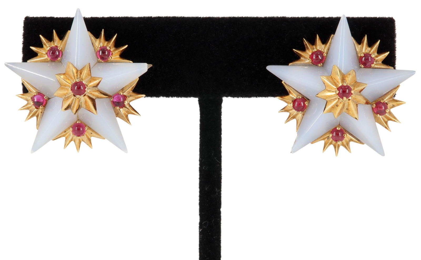 TIFFANY & CO. SCHLUMBERGER 18KT GOLD STAR EARRINGS (1 of 3)