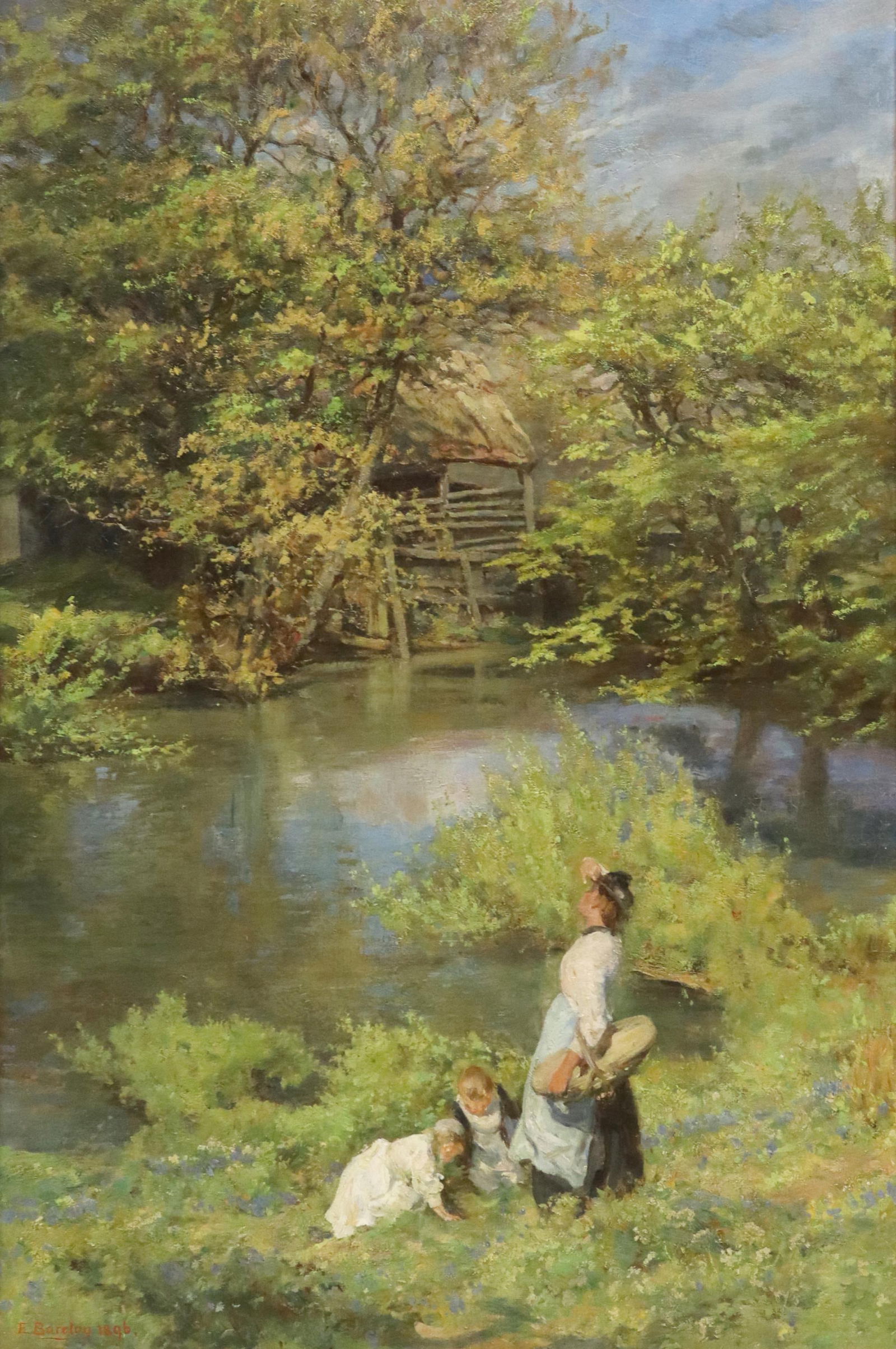 EDGAR BARCLAY (1842-1913) 'THE LARK'S NEST' (1 of 4)