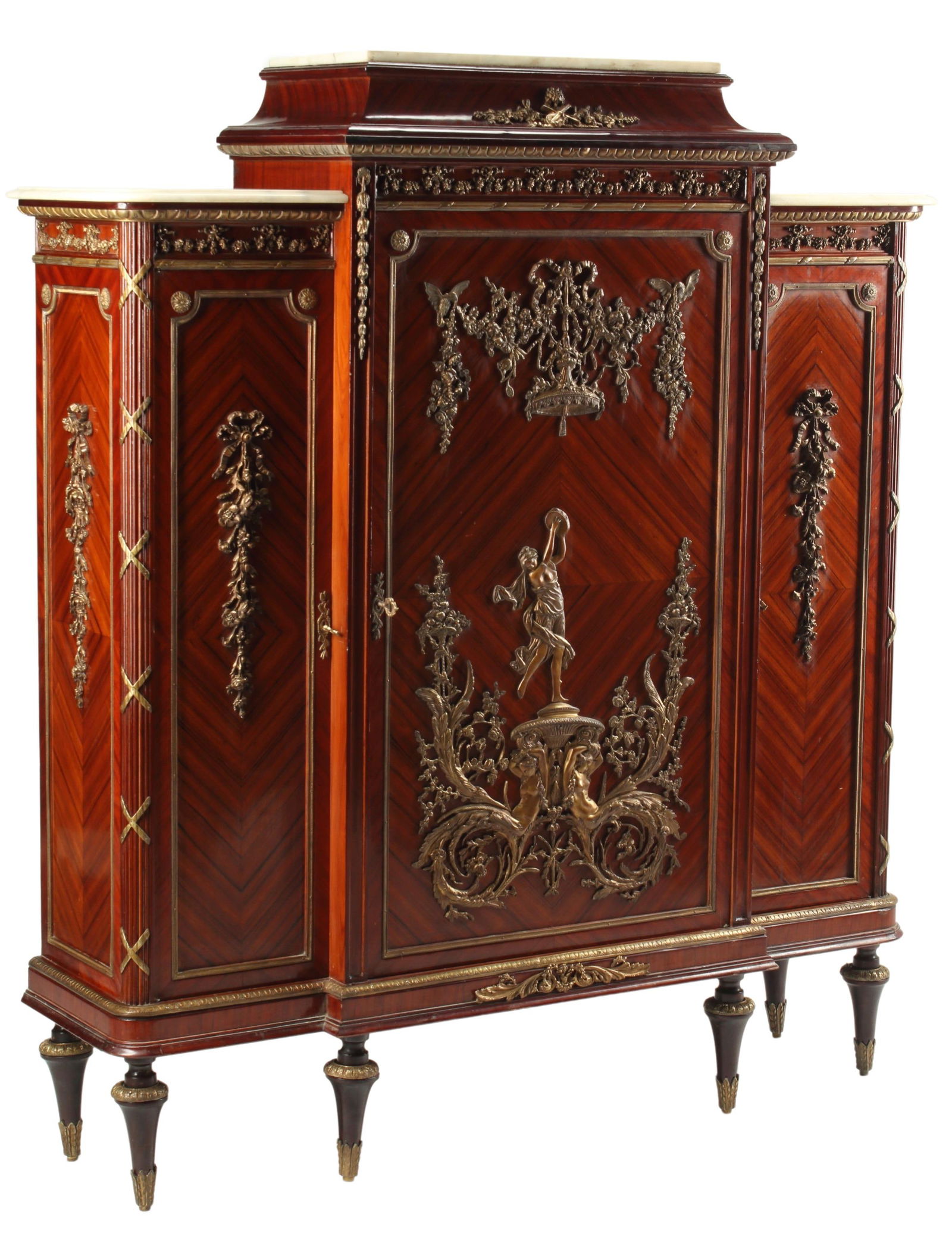 LOUIS XVI STYLE ORMOLU-MOUNTED CABINET (1 of 7)